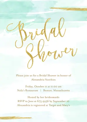 Soft Watercolor Bridal Shower