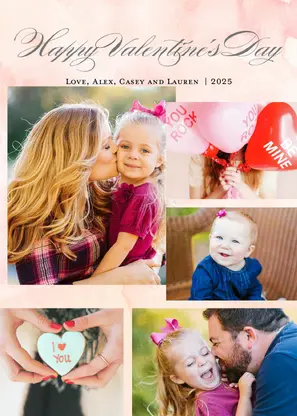 Watercolored Valentine