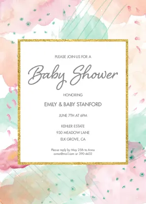 Mix 'N Match Painted Baby Shower