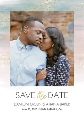 Painted Save the Date