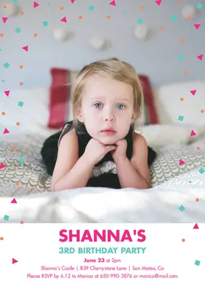 Party Confetti Invitation