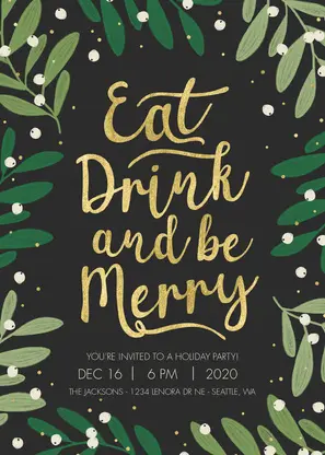 Eat, Drink, and Be Merry