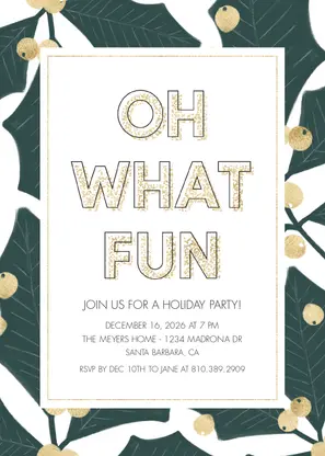 Oh What Fun Party