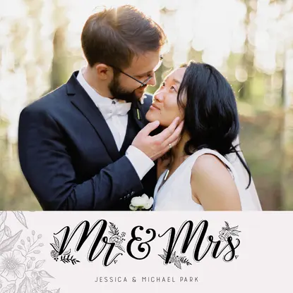 Mr and Mrs Wedding by Lily & Val