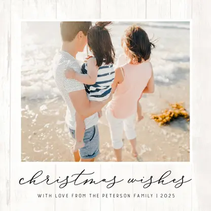 rustic christmas photo cards