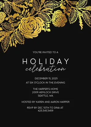 Floral Holiday Party
