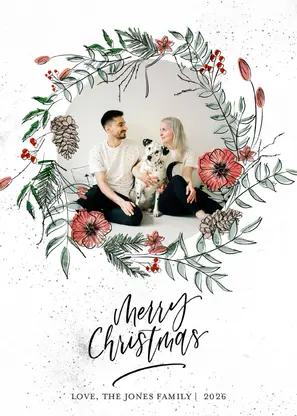 Christmas Wreath by the Pigeon Letters