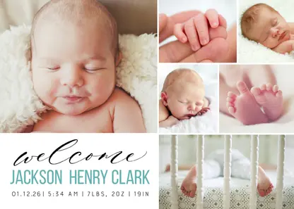 Welcome Baby Collage