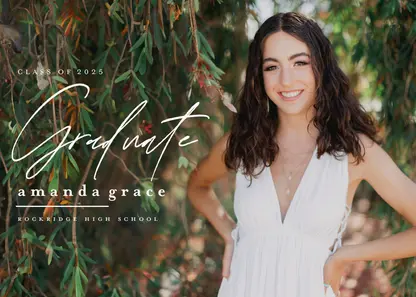 Full Photo Typography Graduate