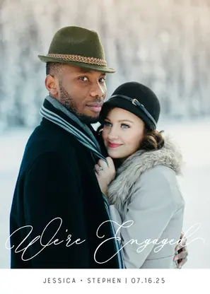 Full Photo Engagement Announcement
