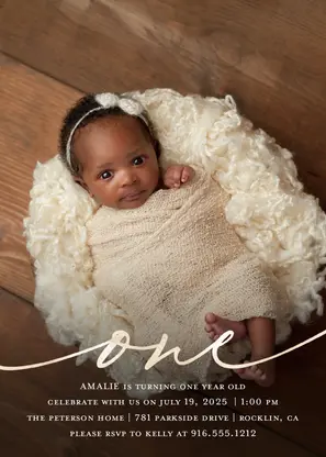Elegant First Birthday Full Photo