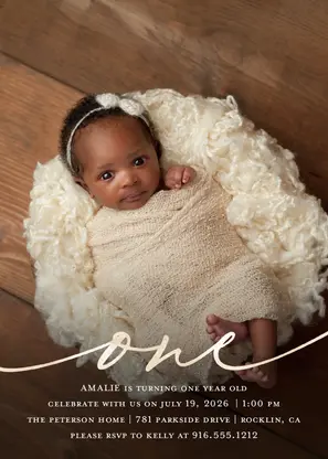 Elegant First Birthday Full Photo