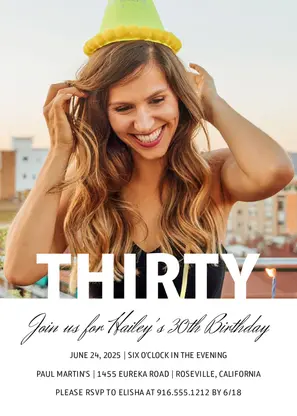 Simple Milestone Birthday