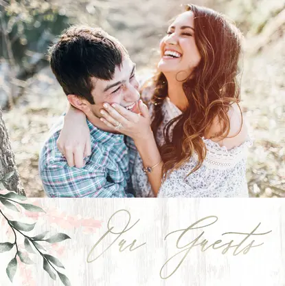Boho Chic Wedding Guest Book