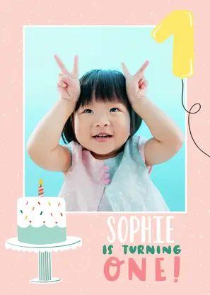 Girl's First Birthday by Black Lamb Studio