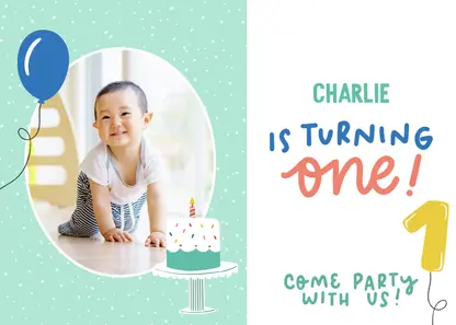 Boy's First Birthday by Black Lamb Studio
