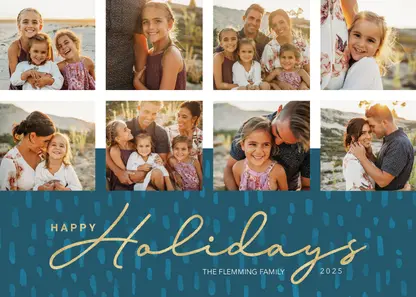 Happy Holidays Script Collage