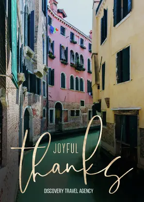 Joyful Thanks Corporate Holiday Card