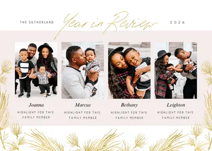 Gold Leaves Family Year in Review