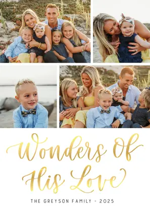 Wonders of His Love by Letters by Shells