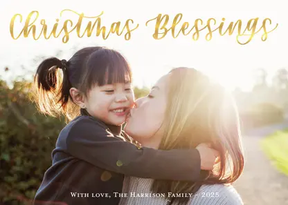 Christmas Blessings by Letters by Shells