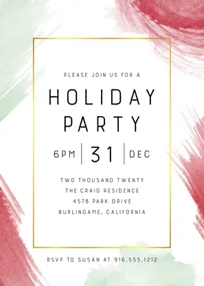 Abstract Jolly Holiday Party