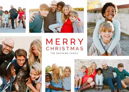 Festive Christmas Photo Collage