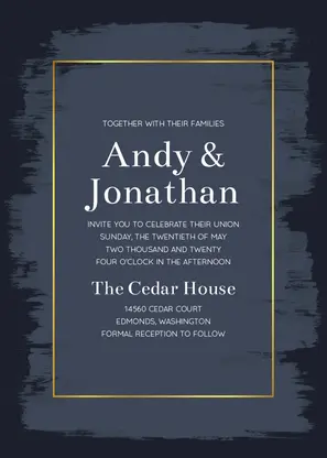 Painted Navy Wedding Painted Navy Wedding