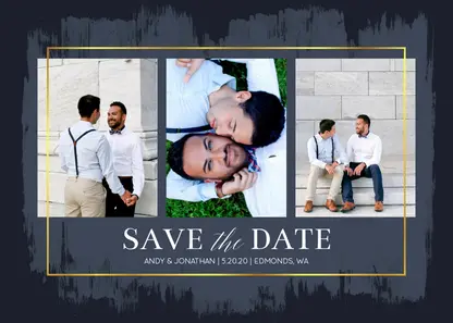 Painted Navy Wedding