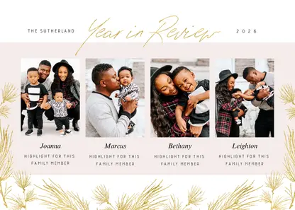 Gold Leaves Family Year in Review