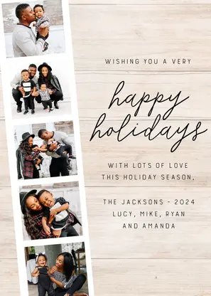 Photobooth Strip Holiday Collage