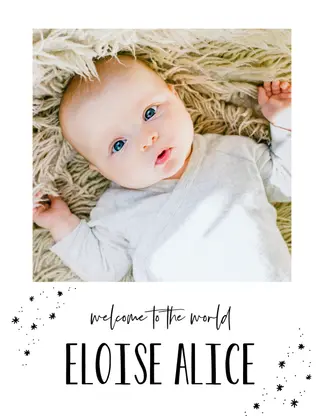 Minimal Baby Line Art