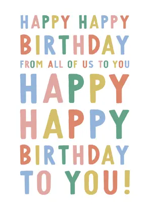 Colorful Birthday Greeting