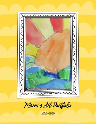 My Kid's Art Portfolio Book