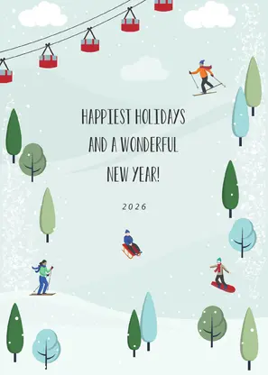 Winter Fun Holiday Greeting