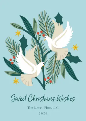 Turtle Doves Christmas Wishes