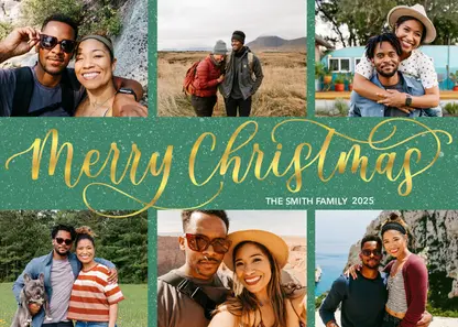 Merry Christmas by Letters by Shells