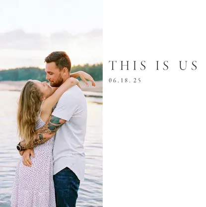 Bold Modern Wedding Engagement Book