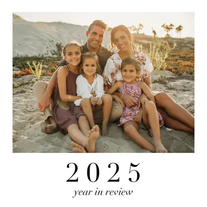 Elegant Serif Seasonal Year in Review