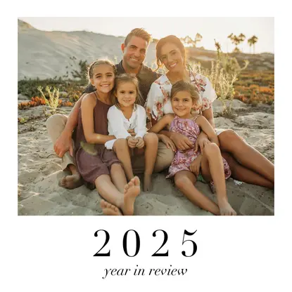 Elegant Serif Seasonal Year in Review