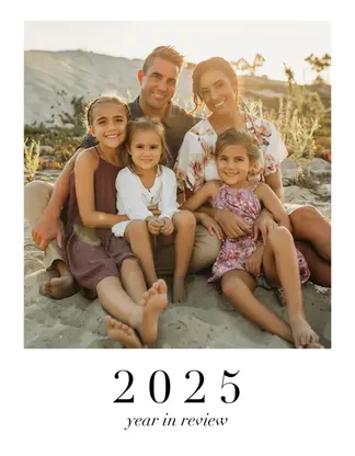 Elegant Serif Seasonal Year in Review