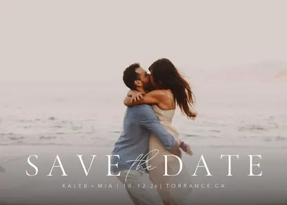 Simple Full Photo Save the Date