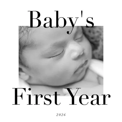 Modern Minimalist Baby Coffee Table Book