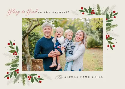 Glory to God Foliage Frame