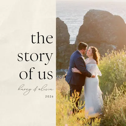 Couple's Story Coffee Table Book