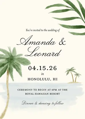 Tropical Destination Wedding Collection