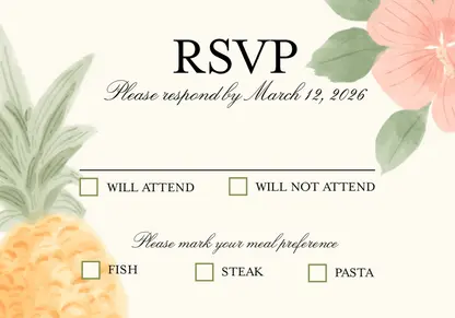 Tropical Destination Wedding Collection