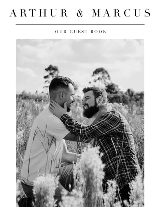 Modern Editorial Wedding Guest Book