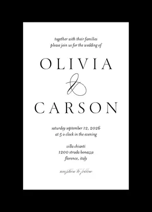 Elegant Black and White Wedding Collection