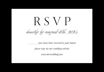 Elegant Black and White Wedding Collection